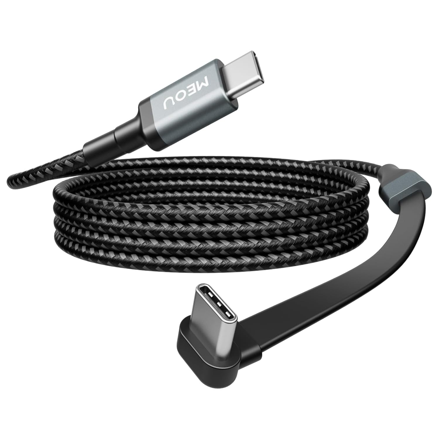 USB C Cable 3.3ft, 60W Type C Charger Fast Charging, Nylon Braided Right Angle USB C Cable, 90 Degree C Cord Charger for iPhone 17/16/15 Pro Max, Apple MacBook Pro, iPad, Pixel, Samsung - Image 2