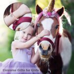 Hidepoo Graduation Gifts for Kids Girls - Unicorn Bracelets for Girls Kids, CZ Initial Unicorns Bracelet Adjustable Heart Initial Unicorn Bracelets Jewelry Birthday Gifts for Girl - Image 3