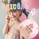 Hidepoo Graduation Gifts for Kids Girls - Unicorn Bracelets for Girls Kids, CZ Initial Unicorns Bracelet Adjustable Heart Initial Unicorn Bracelets Jewelry Birthday Gifts for Girl - Image 4