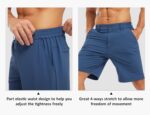 TBMPOY Men's Casual Shorts Lightweight 5 Pockets Golf Dress Stretch Elastic Waist Quick Dry Flat Front Travel Shorts - Image 7