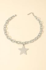 Star Necklace For Women, 14k Gold Silver Chain Chunky Statement Y2k Big Pendant Vintage Link Thick Choker Trendy Adjustable Necklaces Large Star Jewelry Gift For Her 2026 - Image 3