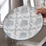 12-Piece Dinnerware Set, Ceramic Dish Set with Plates, Bowls, Nonstick, Durable Stoneware, Grey for Kitchen - Image 5