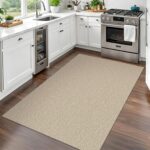 EARTHALL Washable Area Rug 3x5 Ft Non Slip Rugs for Entryway, Braided Rubber Backed Throw Rugs Door Mat Indoor Outdoor Entrance, Cotton Woven Carpet for Kitchen Foyer Front Door, Send/Beige - Image 7