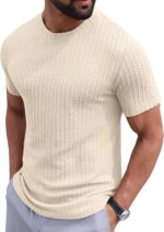 Sailwind Men’s Knit T Shirt Short Sleeve Crewneck Textured Casual Summer Knitted Pullover Tee - Image 3