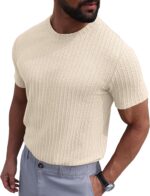 Sailwind Men’s Knit T Shirt Short Sleeve Crewneck Textured Casual Summer Knitted Pullover Tee - Image 6