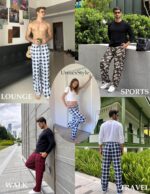 Ekouaer Mens Pajama Pants Lounge Pants with Pockets Soft Sleep Pants Loose Fit Pj Bottoms with Drawstring S-XXL - Image 4
