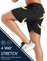 MAGCOMSEN Mens Workout Running Shorts 7" Quick Dry Athletic Hiking Shorts Lightweight Gym Tennis with Pockets - Image 5