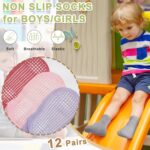 HYCLES Non-Slip Toddler Socks, Girl Grip Socks for 1-10 Years Kids Girls Boys Toddler Sock with Grippers - Image 3
