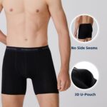 BAMBOO COOL Men's Ultra ComfortSoft Underwear, Moisture Wicking & Breathable No Ride Up Boxer Briefs with Fly, Multipack - Image 5
