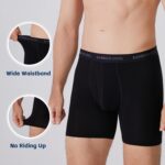 BAMBOO COOL Men's Ultra ComfortSoft Underwear, Moisture Wicking & Breathable No Ride Up Boxer Briefs with Fly, Multipack - Image 6