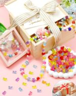 200pcs FIVEIZERO Clear Acrylic Bear Beads, Mixed Color Gummy Bear Beads for Bracelet, Necklace, and DIY Crafts, Cute Bear Charms for Jewelry Making - Image 5