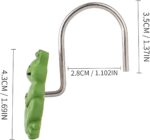 Twofishes Green Frog Shower Curtain Hooks S/12 Decorative Frog Shower Curtain Hooks Set of 12 Rust Proof Resin Shower Curtain Rings Pack of 12 - Image 4