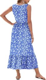 AUSELILY Womens Summer Dresses 2026 Sleeveless Maxi Dress Square Neck Casual Tiered Long Dress with Pockets - Image 5