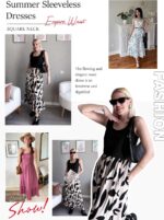 AUSELILY Womens Summer Dresses 2026 Sleeveless Maxi Dress Square Neck Casual Tiered Long Dress with Pockets - Image 7
