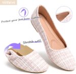 HEAWISH Women’s Round Toe Flats Shoes Ballet Flats Dressy Comfortable White Green Flats for Women - Image 6