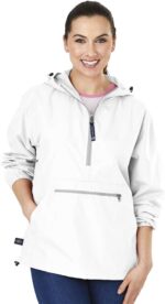Charles River Apparel Unisex Color Blocked Pack-N-Go, Men's & Women's Pullover Anorak - Image 3