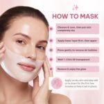 Quasi Bio-Collagen Face Mask Overnight – Hydrating Korean Sheet Mask – Niacinamide & Low Molecular Collagen – Firming & Smoothing Skincare for All Skin Types – 4 Masks - Image 3