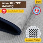 JSEI Entryway Rugs Doormat 32"x48", Non-Slip Dirt Trapper Door Mats Indoor, Washable Absorbent and Stain Resist Welcome Floor Mat for Front Door, Dog Door Mat, Dirty Wet Shoes & Paws, Navy Blue - Image 6