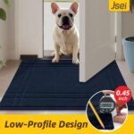 JSEI Entryway Rugs Doormat 32"x48", Non-Slip Dirt Trapper Door Mats Indoor, Washable Absorbent and Stain Resist Welcome Floor Mat for Front Door, Dog Door Mat, Dirty Wet Shoes & Paws, Navy Blue - Image 8