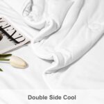 LLanCL Cooling Blankets for Hot Sleepers - Cool Like Ice Cream Lightweight Blanket for Summer with Double Side Cold, Cooling Comforter, Quilt, Fabric for Bed (King Size 90" x 108" White) - Image 5