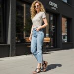 HARENCE Wedge Sandals for Women Dressy: Comfortable Elastic Ankle Strap Low Heel Open Toe Flower Summer Shoes - Image 3