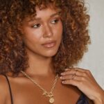 Gold Necklace for Women 18K Plated Sun Paperclip Necklaces Sun Chain Link Necklace - Image 6