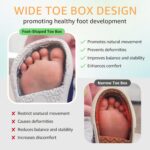 STQ KIDS Toddler Wide Toe Box Barefoot Shoes Boys Girls Sneakers Zero Drop Kid Tennis Running Shoes Lightweight Non-Slip Comfortable Infant First Walking Shoe Outdoor Activities School - Image 5