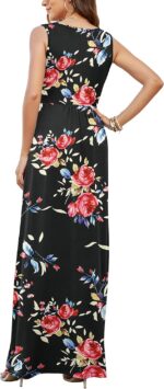 AUSELILY Women's Sleeveless Formal Dress Deep V Neck Loose Plain Cocktail Long Maxi Dresses with Pockets 2026 New - Image 4