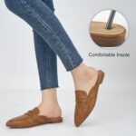 Mules for Women Slingback Flats: Comfortable Pointed Toe Backless Loafers Business Casual Shoes Dressy Slides 2026 - Image 7