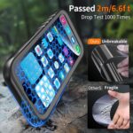 Cozycase for iPhone 15 Plus Waterproof Shockproof Dustproof Case - Heavy Duty/360 Full Body/Military Grade/Protective/Rugged 【8FT Drop Proof】 Built in Screen/Camera Protector with Lanyard Black - Image 5