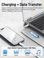 45W iPhone 17 16 15 Charger Fast Charging, 2Pack Dual Port USB C Charger Block with Long 60W 3/6/10/10FT USB C to C Cable, PD 3.0 Wall Charger Plug for iPhone 17/16 Pro Max/15 Series/iPad Pro - Image 6