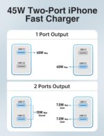 45W iPhone 17 16 15 Charger Fast Charging, 2Pack Dual Port USB C Charger Block with Long 60W 3/6/10/10FT USB C to C Cable, PD 3.0 Wall Charger Plug for iPhone 17/16 Pro Max/15 Series/iPad Pro - Image 8