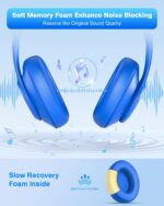 FEYCH Replacement Ear Pads for Beats Studio 3 & Studio 2 Wireless/Wired, Extra Thick Earpads with Pro-Grade Protein Leather and Noise Isolation Memory Foam, Fits Model B0500/B0501/A1914 (Blue) - Image 4