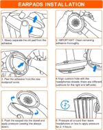 FEYCH Replacement Ear Pads for Beats Studio 3 & Studio 2 Wireless/Wired, Extra Thick Earpads with Pro-Grade Protein Leather and Noise Isolation Memory Foam, Fits Model B0500/B0501/A1914 (Blue) - Image 8
