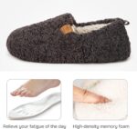 EverFoams Women’s Soft Curly Full Slippers Memory Foam Lightweight House Shoes Cozy Loafer with Polar Fleece Lining - Image 5
