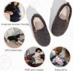 EverFoams Women’s Soft Curly Full Slippers Memory Foam Lightweight House Shoes Cozy Loafer with Polar Fleece Lining - Image 7