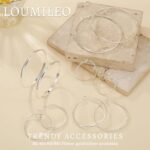 LOUMILEO 4mm Wide Large Silver Hoop Earrings Lightweight 925 Sterling Silver Hoop Earrings for Women Hypoallergenic Big Thin Hoops Earring for Women 30/40/50/60/70MM - Image 8