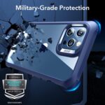 ESR for iPhone 12 Pro Max Case, Full-Body Phone case with 2 Tempered Glass Screen Protectors [Shock-Absorbing] [Scratch-Resistant] for iPhone 2020, 6.7",Transparent Blue - Image 5