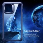 ESR for iPhone 12 Pro Max Case, Full-Body Phone case with 2 Tempered Glass Screen Protectors [Shock-Absorbing] [Scratch-Resistant] for iPhone 2020, 6.7",Transparent Blue - Image 7