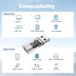 USB C Female to USB Male Adapter, Double-Side 3.0 5Gbps USB A to Type C Converter with Built-in Chip for Laptop, PC, Car to Flash Disk, USB C Headphones, Mobile, Pad - Image 4
