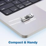 USB C Female to USB Male Adapter, Double-Side 3.0 5Gbps USB A to Type C Converter with Built-in Chip for Laptop, PC, Car to Flash Disk, USB C Headphones, Mobile, Pad - Image 5