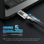 USB C Female to USB Male Adapter, Double-Side 3.0 5Gbps USB A to Type C Converter with Built-in Chip for Laptop, PC, Car to Flash Disk, USB C Headphones, Mobile, Pad - Image 6