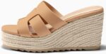 Coutgo Women's Wedge Sandals Platform Espadrille Heels Open Toe Strappy Slip On Casual Summer Slide Shoes - Image 5