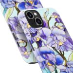 DorisMax for iPhone 15 Plus Case Cute, Preppy Trendy Floral Design,Slim Silicone Protective Hard Cover, MagSafe Compatible Aesthetic Cool Y2K Phone Cases for Women Girls, Blooming Purple Blossom - Image 7