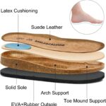 Women's Suede Clogs Men's Slip-On Mules Non-Slip Potato Shoes Arch Support Sandals with Adjustable Buckle for Indoor & Outdoor Use - Image 6