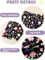 Toddler Girl Clothes 18M-8T Girls Fall Winter Outfit, Long Sleeve Ruffle Bowknot Top + Floral Pants 2Pcs Clothing Set - Image 6