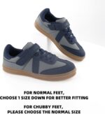 AMZZPIK Little/Big Boys and Girls Casual Shoes Everyday Sneakers with Hook and Loop Zero Drop Lightweight Soft Outsole Durable for Walking Running School Gift for Boy and Girl - Image 4