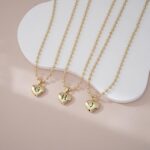 Heart Initial Necklaces for Women 14K Gold Silver Dainty Letter Charm Necklace Cute Bubble Personalized Name Pendant Ball Chain Necklace Non Tarnish Trendy Jewelry Gift - Image 7
