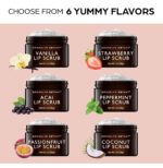 Brooklyn Botany Lip Scrub Exfoliator 1 oz – Lip Moisturizer for Dry Lips and Chapped Lips – Gentle Lip Exfoliator for Smooth and Brighter Lips – Peppermint Flavor - Image 8