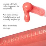 LAURA GELLER NEW YORK Color Luster Lip Gloss - Rhubarb Crumble | Non-Sticky Lip Gloss Treatment with Sheer High-Shine Color - Image 3
